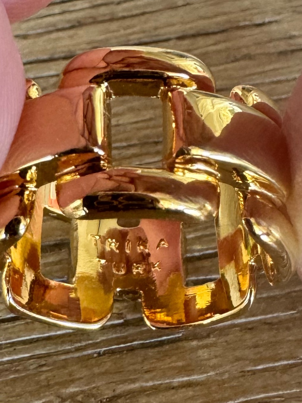 Trina Turk Link Ring size 7 - Picture 2 of 3